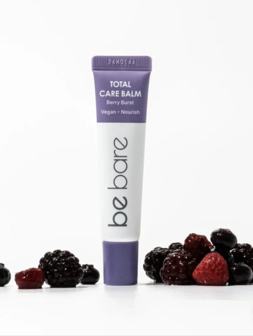 CLEARANCE! be bare Total Care Balm Nourish & Glow: Berry Burst, 15ml, NIB